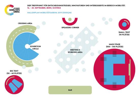 Un festival de la nouvelle mobilité: informations supplémentaires sur le plan de la halle
